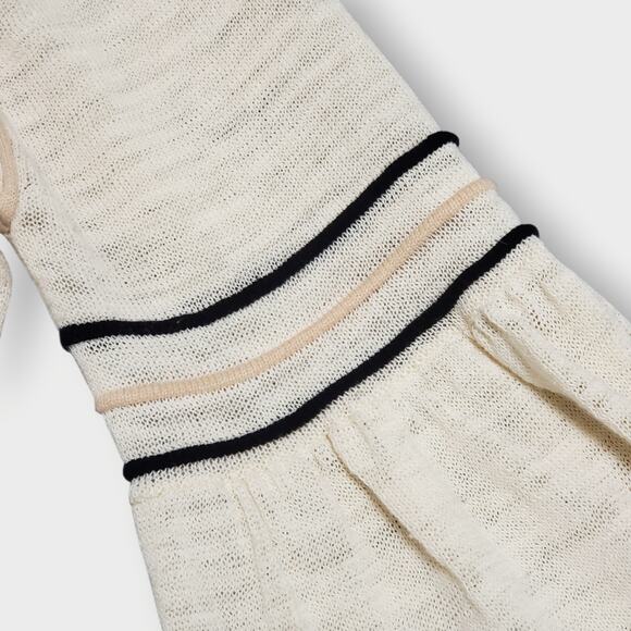 White + Warren Cream and Black Crew Neck Sweater - Picture 12 of 12